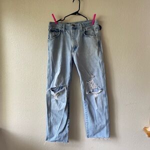2 Distressed Rustler “Boyfriend” Style Jeans